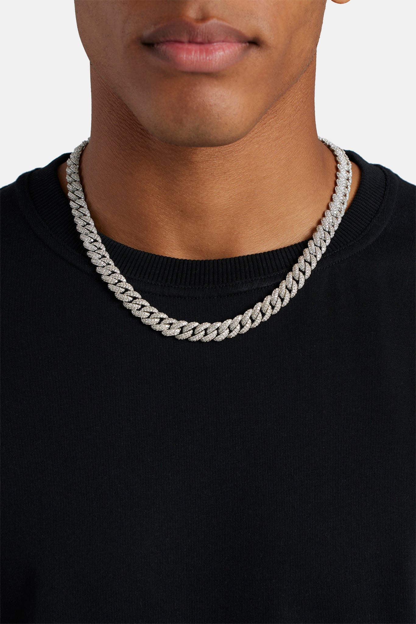 Iced Cuban Chain - 8mm - White
